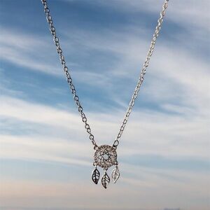Swarovski Silver Dream Catcher Charm Necklace